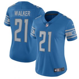 Wholesale Cheap Nike Lions #21 Tracy Walker Light Blue Team Color Women\'s Stitched NFL Vapor Untouchable Limited Jersey
