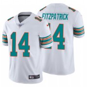 Wholesale Cheap Nike Dolphins #14 Ryan Fitzpatrick White Alternate Men's Stitched NFL 100th Season Vapor Untouchable Limited Jersey
