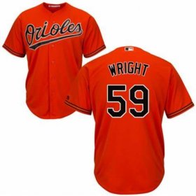 Cheap Men\'s Baltimore Orioles #59 Mike Wright Jr. Replica Orange Cool Base Jersey