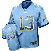Wholesale Cheap Nike Chargers #13 Keenan Allen Electric Blue Alternate Men's Stitched NFL Elite Drift Fashion Jersey