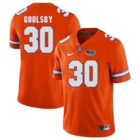 Wholesale Cheap Florida Gators Orange #30 DeAndre Goolsby Football Player Performance Jersey
