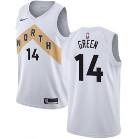 Wholesale Cheap Nike Raptors #14 Danny Green White NBA Swingman City Edition Jersey