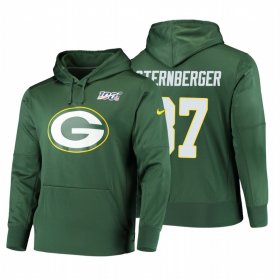 Wholesale Cheap Green Bay Packers #87 Jace Sternberger Nike NFL 100 Primary Logo Circuit Name & Number Pullover Hoodie Green