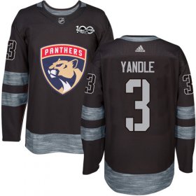 Wholesale Cheap Adidas Panthers #3 Keith Yandle Black 1917-2017 100th Anniversary Stitched NHL Jersey
