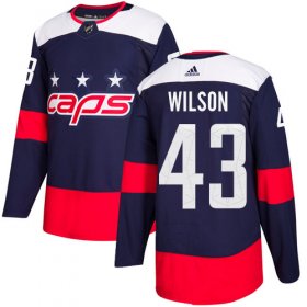 Wholesale Cheap Adidas Capitals #43 Tom Wilson Navy Authentic 2018 Stadium Series Stitched NHL Jersey