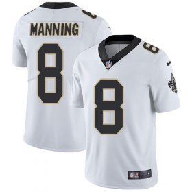 Wholesale Cheap Nike Saints #8 Archie Manning White Men\'s Stitched NFL Vapor Untouchable Limited Jersey