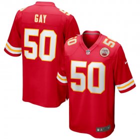 Cheap Men\'s Kansas City Chiefs #50 Willie Gay Jr. Red Vapor Untouchable Limited Stitched Football Jersey