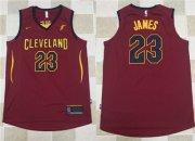 Wholesale Cheap Nike NBA Cleveland Cavaliers #23 LeBron James Jersey 2017-18 New Season Wine Red Jersey