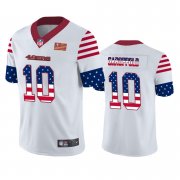Wholesale Cheap San Francisco 49ers #10 Jimmy Garoppolo White Men's Nike Team Logo USA Flag Vapor Untouchable Limited NFL Jersey