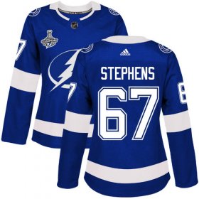 Cheap Adidas Lightning #67 Mitchell Stephens Blue Home Authentic Women\'s 2020 Stanley Cup Champions Stitched NHL Jersey