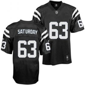 Wholesale Cheap Colts #63 Jeff Saturday Black Shadow Stitched NFL Jersey