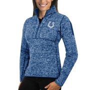 Wholesale Cheap Indianapolis Colts Antigua Women's Fortune Half-Zip Sweater Heather Royal