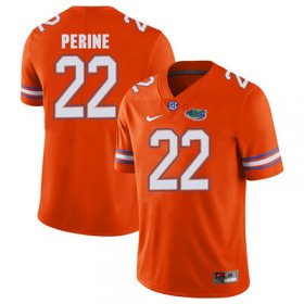 Wholesale Cheap Florida Gators Orange #22 Lamical Perine Football Player Performance Jersey