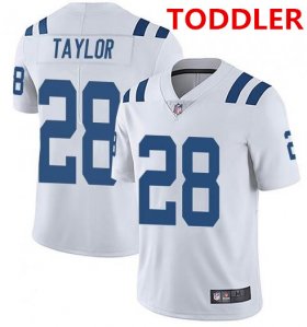 Wholesale Cheap Toddler indianapolis colts #28 jonathan taylor white stitched nike jersey