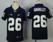 Wholesale Cheap Penn State Nittany Lions #26 Saquon Barkley Navy College Football Jersey