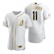 Wholesale Cheap Detroit Tigers #11 Sparky Anderson White Nike Men's Authentic Golden Edition MLB Jersey