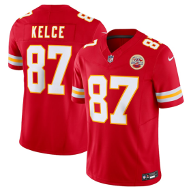 Wholesale Cheap Men\'s Kansas City Chiefs #87 Travis Kelce Red 2023 F.U.S.E. Vapor Untouchable Limited Stitched Jersey