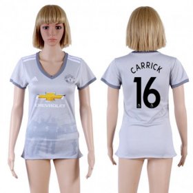 Wholesale Cheap Women\'s Manchester United #16 Carrick Sec Away Soccer Club Jersey