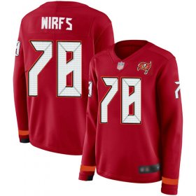 Wholesale Cheap Nike Buccaneers #78 Tristan Wirfs Red Team Color Women\'s Stitched NFL Limited Therma Long Sleeve Jersey