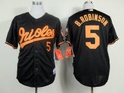Wholesale Cheap Orioles #5 Brooks Robinson Black Cool Base Stitched MLB Jersey