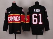 Wholesale Cheap Olympic 2014 CA. #61 Rick Nash Black Stitched NHL Jersey