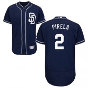 Wholesale Cheap Padres #2 Jose Pirela Navy Blue Flexbase Authentic Collection Stitched MLB Jersey