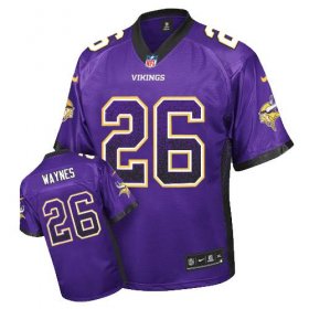Wholesale Cheap Nike Vikings #26 Trae Waynes Purple Team Color Men\'s Stitched NFL Elite Drift Fashion Jersey