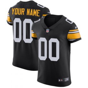 Wholesale Cheap Nike Pittsburgh Steelers Customized Black Alternate Stitched Vapor Untouchable Elite Men\'s NFL Jersey