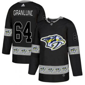 Wholesale Cheap Adidas Predators #64 Mikael Granlund Black Authentic Team Logo Fashion Stitched NHL Jersey