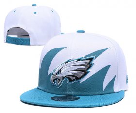 Wholesale Cheap NFL Philadelphia Eagles Fresh Logo White Adjustable Hat