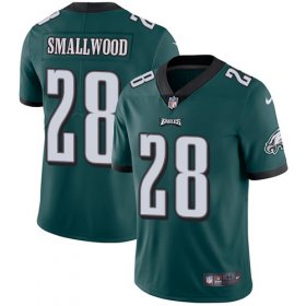 Wholesale Cheap Nike Eagles #28 Wendell Smallwood Midnight Green Team Color Men\'s Stitched NFL Vapor Untouchable Limited Jersey