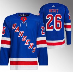 Wholesale Cheap Men\'s New York Rangers #26 Jimmy Vesey Blue Stitched Jersey