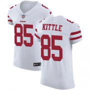 Wholesale Cheap Nike 49ers #85 George Kittle White Men's Stitched NFL Vapor Untouchable Elite Jersey