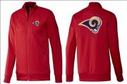 Wholesale Cheap NFL Los Angeles Rams Team Logo Jacket Red