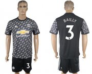 Wholesale Cheap Manchester United #3 Bailly Black Soccer Club Jersey