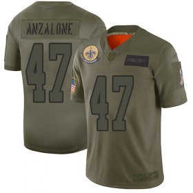 Wholesale Cheap Nike Saints #47 Alex Anzalone Camo Men\'s Stitched NFL Limited 2019 Salute To Service Jersey