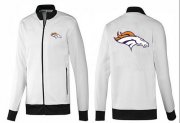 Wholesale Cheap NFL Denver Broncos Team Logo Jacket White_1
