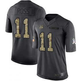 Wholesale Cheap Nike Bengals #11 John Ross III Black Men\'s Stitched NFL Limited 2016 Salute to Service Jersey