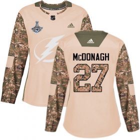 Cheap Adidas Lightning #27 Ryan McDonagh Camo Authentic 2017 Veterans Day Women\'s 2020 Stanley Cup Champions Stitched NHL Jersey