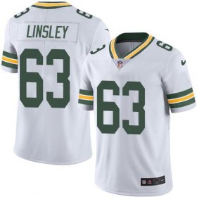 Wholesale Cheap Nike Packers #63 Corey Linsley White Men\'s Stitched NFL Vapor Untouchable Limited Jersey