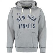 Wholesale Cheap New York Yankees Under Armour Legacy Fleece Gray MLB Hoodie