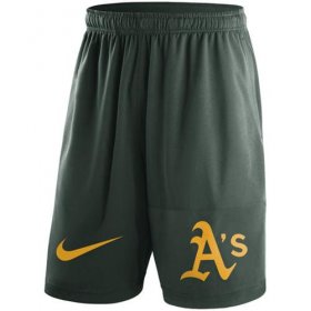 Wholesale Cheap Men\'s Oakland Athletics Nike Green Dry Fly Shorts