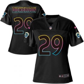 Wholesale Cheap Nike Rams #29 Eric Dickerson Black Women\'s NFL Fashion Game Jersey