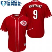 Wholesale Cheap Reds #9 Mike Moustakas Red New Cool Base Stitched Youth MLB Jersey