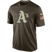 Wholesale Cheap Athletics #43 Dennis Eckersley Green Salute to Service Stitched MLB Jersey