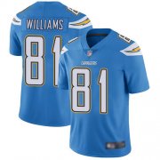 Wholesale Cheap Nike Chargers #81 Mike Williams Electric Blue Alternate Men's Stitched NFL Vapor Untouchable Limited Jersey