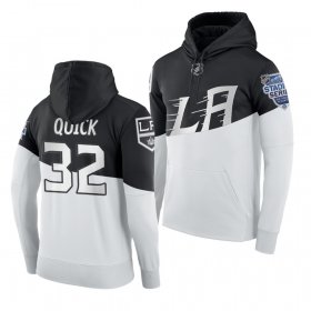 Wholesale Cheap Adidas Los Angeles Kings #32 Jonathan Quick Men\'s 2020 Stadium Series White Black NHL Hoodie