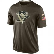 Wholesale Cheap Men's Pittsburgh Penguins Salute To Service Nike Dri-FIT T-Shirt