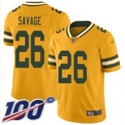 Wholesale Cheap Nike Packers #26 Darnell Savage Gold Men's Stitched NFL Limited Inverted Legend 100th Season Jersey