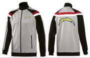 Wholesale Cheap NFL Los Angeles Chargers Team Logo Jacket Grey